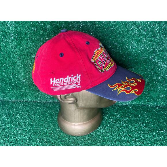Vintage Jeff Gordon Hat 90s NASCAR Racing 2001 Winston CupChampion Strapback Cap - Picture 4 of 7